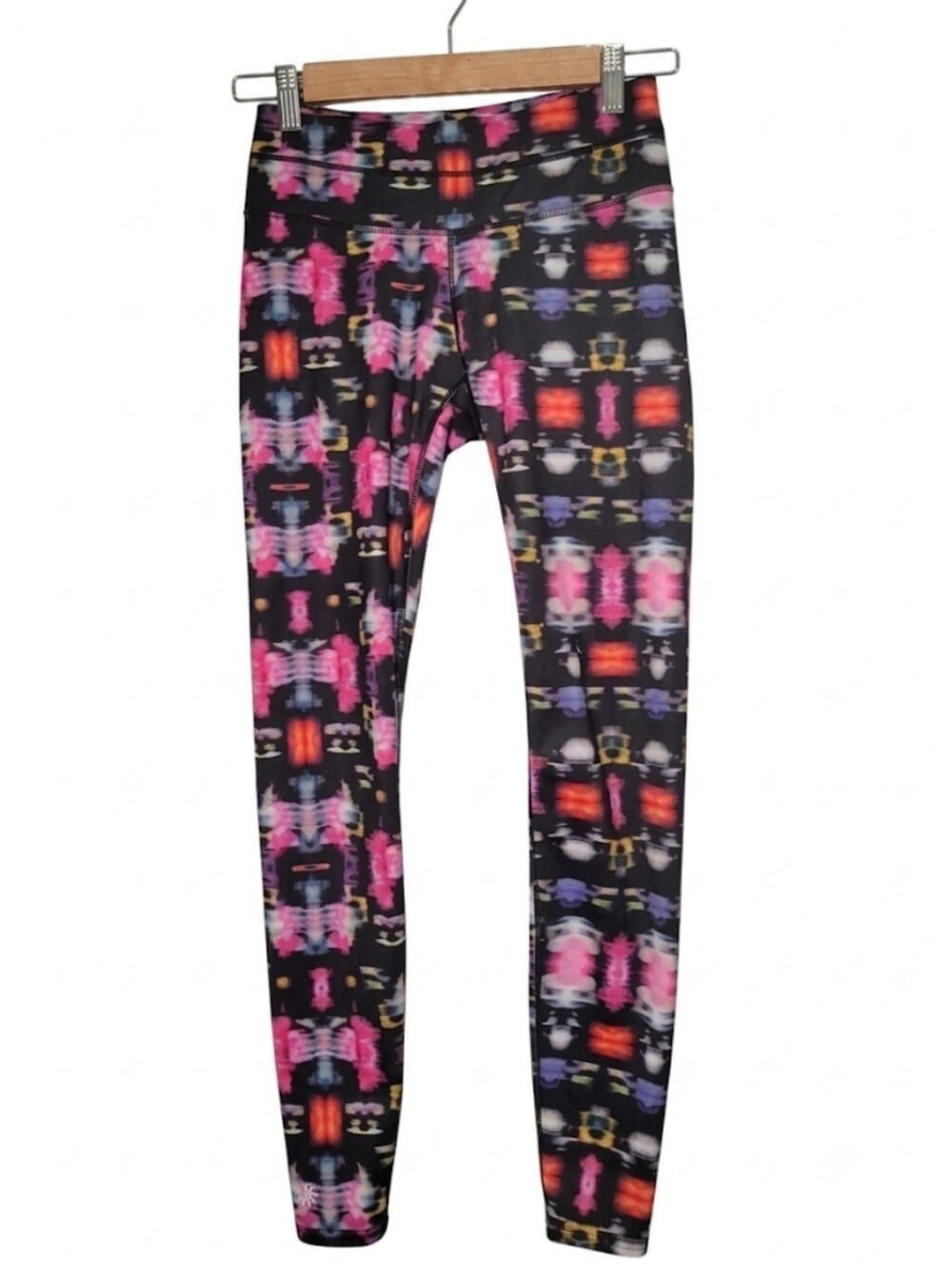 Athleta black colorful print leggings‎